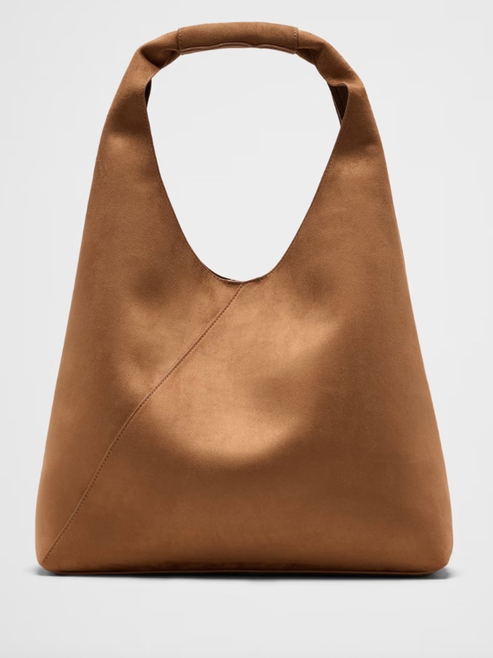 BANANA REPUBLIC Suede Slouchy Tote in CARAMEL Brown